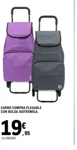 E.Leclerc Carro compra plegable con bolsa isotérmica oferta