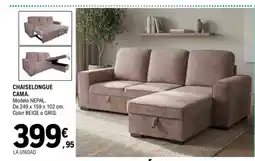 E.Leclerc Chaiselongue cama oferta