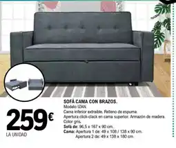 E.Leclerc Sofá cama con brazos oferta