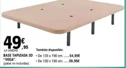 E.Leclerc Base tapizada 3d vega oferta