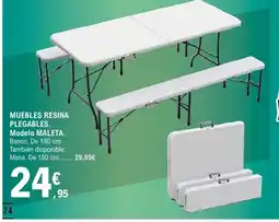 E.Leclerc Muebles resina plegables oferta