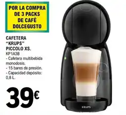 E.Leclerc KRUPS Cafetera piccolo oferta