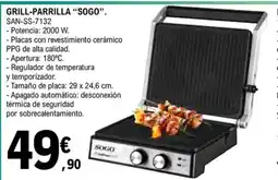 E.Leclerc SOGO Grill-parrilla oferta