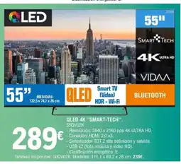 E.Leclerc SMART-TECH Qled 4k oferta