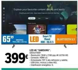 E.Leclerc SAMSUNG Led 4k oferta
