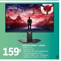 E.Leclerc LENOVO Monitor gaming oferta