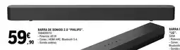E.Leclerc PHILIPS Barra de sonido 2.0 oferta