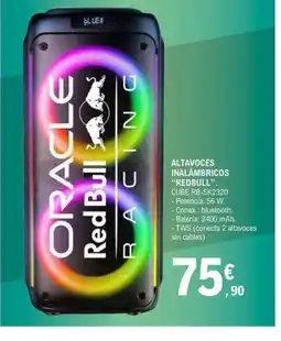 E.Leclerc RED BULL Altavoces inalámbricos oferta