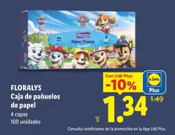 Lidl FLORALYS Caja de pañuelos de papel oferta