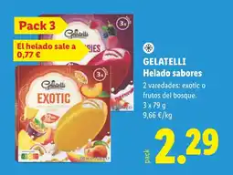 Lidl GELATELLI Helado sabores oferta