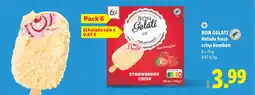 Lidl BON GELATI Helado fresa crisp bombón oferta