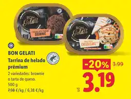 Lidl BON GELATI Tarrina de helado prémium oferta