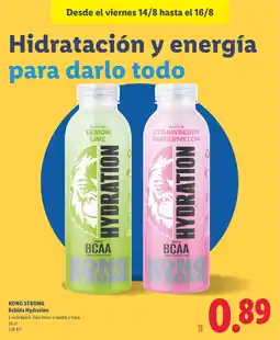 Lidl KONG STRONG Bebida Hydration oferta