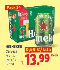 Lidl HEINEKEN Cerveza oferta