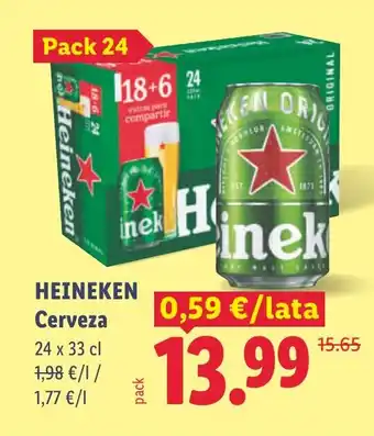 Lidl HEINEKEN Cerveza oferta