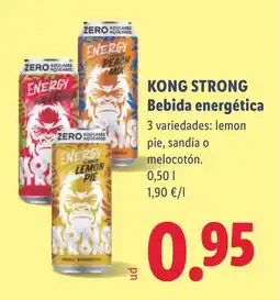 Lidl KONG STRONG Bebida energética oferta