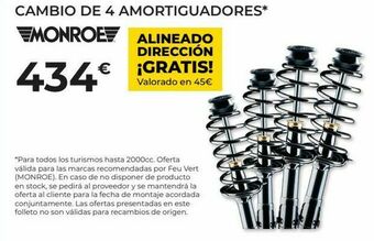 Feu Vert Amortiguadores monroe oferta