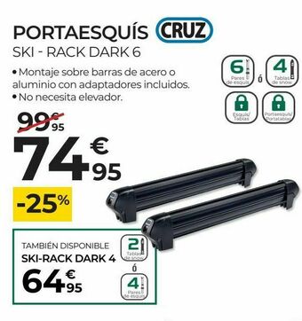 Feu Vert Portaesquís cruz oferta