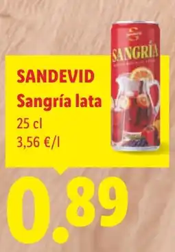 Lidl SANDEVID Sangría lata oferta