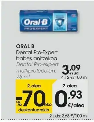 Eroski Dental pro-expert miltiprotección oral b oferta