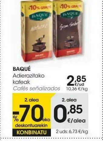 Eroski Cafés baqué oferta