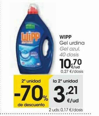 Eroski Gel azul wipp oferta