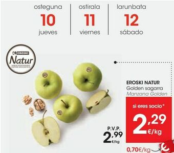 Eroski Eroski natur manzana golden oferta