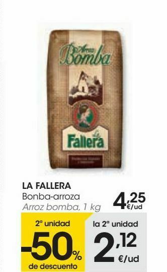 Eroski La fallera arroz bomba oferta