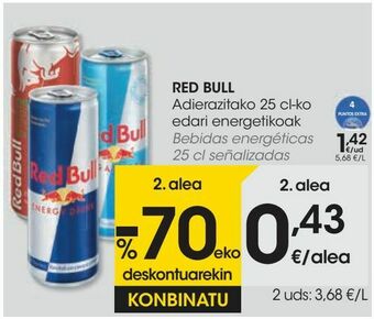Eroski Red bull bebidas energéticas oferta