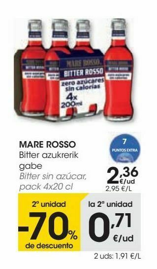 Eroski Mare rosso bitter sin azúcar oferta