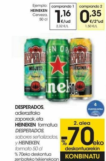 Eroski Heineken cerveza oferta