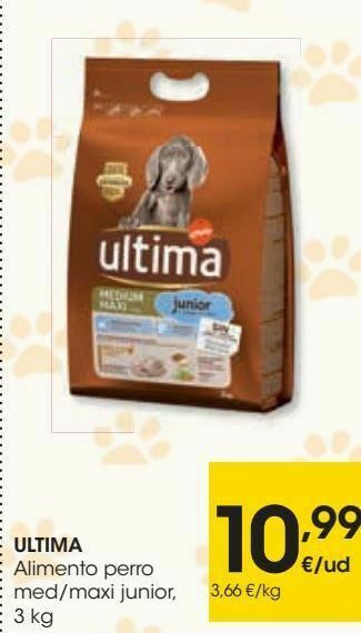Eroski Ultima alimento perro med/ maxi junior oferta