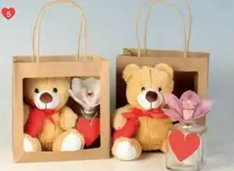 Eroski Bolsa orquídea + peluche oferta