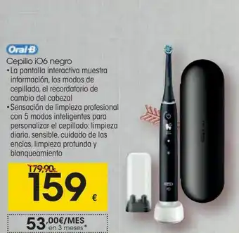 Eroski Oral-b cepillo io6 negro oferta