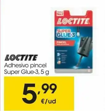 Eroski Loctite adhesivo pincel super glue-3,5 g oferta