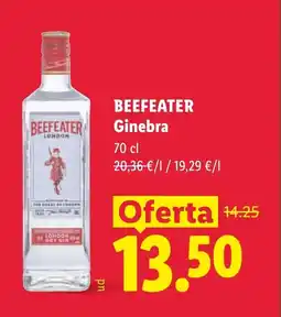 Lidl BEEFEATER Ginebra oferta