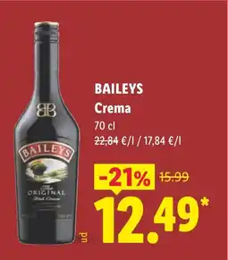 Lidl BAILEYS Crema oferta