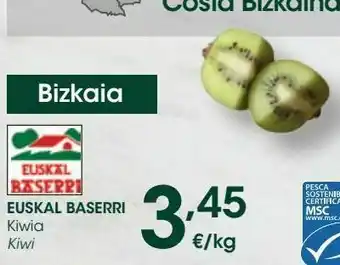 Eroski Euskal baserri kiwi oferta