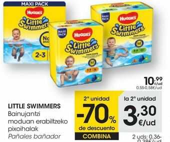 Eroski Little swimmers pañales bañador oferta