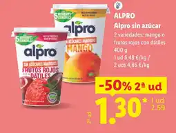 Lidl ALPRO sin azúcar oferta