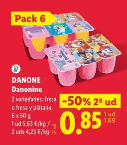 Lidl DANONE Danonino oferta