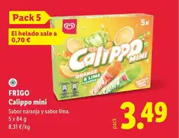 Lidl FRIGO Calippo mini oferta