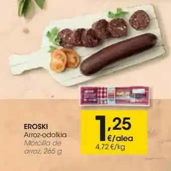 Eroski Morcilla de arroz eroski oferta