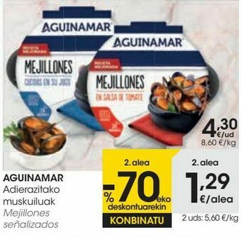 Eroski Mejillones aguinamar oferta