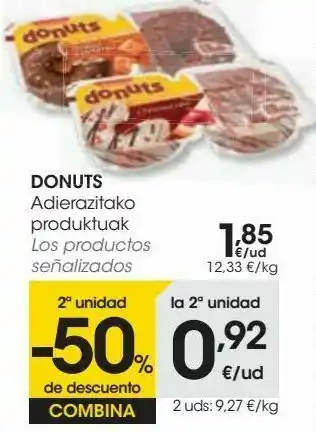Eroski Los productos donuts oferta