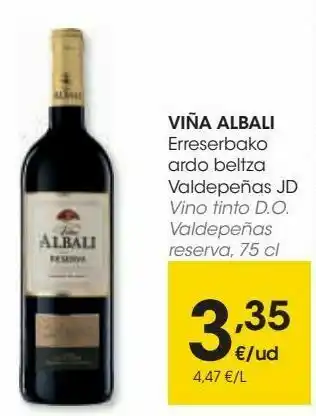 Eroski Vino tinto viña albali oferta