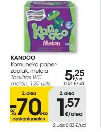 Eroski Toallitas wc melón kandoo oferta