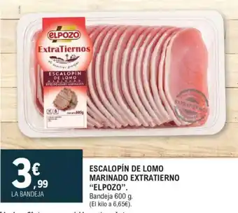 E.Leclerc Elpozo Escalopín de Lomo Marinado Extratierno 600g oferta