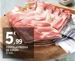 E.Leclerc Costilla fresca de cerdo oferta