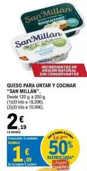 E.Leclerc San millán - queso para untar y cocinar oferta